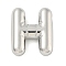 Non-Tarnish 304 Stainless Steel Pendants, Balloon Letter Charm, Letter H, 20.5x16.5x5mm, Hole: 2mm