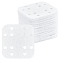 30Pcs Cotton Fibre Perfume Pads, Essential Oils Diffuser Locket Pads, Rectangle, White, 5.3x4.9x0.3cm, Hole: 5mm