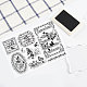 PH PandaHall Butterfly Clear Stamps Music Note Silicone Rubber Stamp Film Frame Transparent Seal Stamps for Wedding Party Invitation Card Postcard Album Photo Gift Box Decoration Scrapbooking DIY-WH0167-57-0532-4