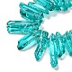 Brins de perles de quartz teintées naturelles G-M412-02-4