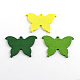 Dyed Butterfly Wood Pendants WOOD-R240-44-1