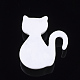 レジン子猫カボション  漫画の猫  ホワイト  25x21.5x6mm CRES-T010-104B-2