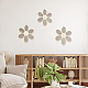 Unvollendete hohle Blumenanhängerdekoration aus Holz DIY-WH0430-197-6