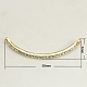 Mixed Alloy Grade A Crystal Rhinestone Curved Tube Links connectors X-RB-B067-A01M-2
