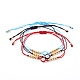Bracelets de perles de nylon tressés réglables BJEW-JB05997-1
