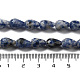 Натуральное синее пятно нитки из бисера яшмы G-P520-B21-01-5