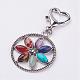 Natural & Synthetic Gemstone Pendant Decorations HJEW-JM00269-2