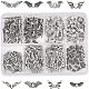 Vintage Tibetan Alloy beads Antique Silver Plated Wing Charm Beads Spacer Jewelry Findings TIBEB-PH0002-01-1