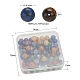 100 pz 7 perline di pietre preziose naturali miste in stile G-YW0001-10-3