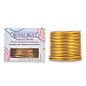 BENECREAT 9 Gauge Jewelry Craft Aluminum Wire 55 Feet Bendable Metal Sculpting Wire for Craft Floral Model Skeleton Making (Gold AW-BC0001-3mm-08-2