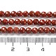 Natürliche rote Jaspis Perlen Stränge G-J400-E15-02-5