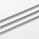 304 Stainless Steel Curb Chains CHS-P001-04P-0.6MM-1