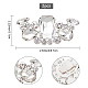 CRASPIRE Wedding Shoe Clips Rhinestone Shoe Buckle Crystal Rhinestone DIY Bridal Floral Shoe Buckle Metal Shoe Charms Decorations for Dress Hat Shoe Jewelry Accessories DIY-WH0343-23-2