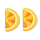 半透明のアクリルパーツ  3dプリント  オレンジ  ミックスカラー  38x21.5x3mm  穴：2mm TACR-T021-41-2