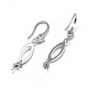 925 Sterling Silver Dangle Earring Findings STER-L057-064P-2