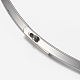 304ステンレススチール製チョーカーネックレス  硬いネックレス  ネックワイヤーネックレス  硬いネックレス  ネックワイヤーネックレス  硬いネックレス  ステンレス鋼色  5-3/8インチ（137mm） X-NJEW-F204-01P-2