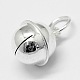 925 Sterling Silver Bell Charms STER-G013-21S-2