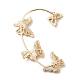 Butterfly Crystal Rhinestone Cuff Earrings for Girl Women Gift EJEW-F275-01A-G-2
