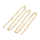 Chaînes de perles teintées et chauffées à la main en œil de tigre naturel de 3.28 pied AJEW-JB01092-03-1