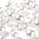 Cuentas redondas de perlas de imitación de plástico abs sin agujero 600pcs MACR-LS0001-04-4