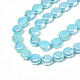 Chapelets de perles en verre opaque de couleur unie EGLA-N002-27-A05-3