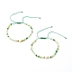 Ensembles de bracelets de perles tressées en fil de nylon BJEW-JB06449-1