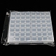 Contenants de perles en plastique transparent 56 grilles CON-PW0001-028B-5