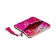 Bolsa de regalo de bolsa de joyería con cremallera de borla de brocado chino X-ABAG-F005-10-3