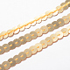 Accesorios del ornamento hebras de perlas paillette plástico PVC-R004-01-2