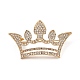 Rhinestone Crown Brooch Pin JEWB-Q030-06G-1