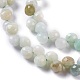 Chapelets de perles naturelles de jade du Myanmar/jade de Birmanie G-H243-17-3