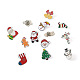 Yilisi 18 stücke 18 stil weihnachtsglocke & baum & socke & schneemann & zuckerstange emaille pin JEWB-YS0001-10-3