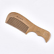 Carved Peach Wooden Combs OHAR-T007-01-1