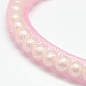 Bracelets fil nette de la moelle en plastique élégante X-BJEW-M074-03-2