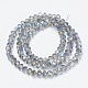 Chapelets de perles en verre électroplaqué EGLA-A034-T2mm-I18-2
