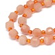Chapelets de perles de sunstone naturelle naturelles G-O201B-26-3
