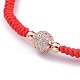 Bracelets de perles de nylon tressés réglables BJEW-JB04665-3