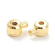 Brass Crimp Beads KK-F826-03G-3
