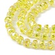 Transparent Electroplate Glass Beads Strands EGLA-F153-AB01-3