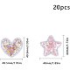 Ph pandahall 20pcs clear pvc and paillette sequin shaker corazón estrella pvc brillo paillette decoración para diy artesanía decoración adornos AJEW-PH0017-29-2