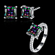 Laiton zircone cubique ensembles de bijoux de partie SJEW-BB18001-3-2