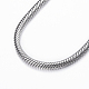 304 Stainless Steel Snake Chain Bracelets X-BJEW-H491-01P-2