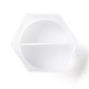 塗料注入用の再利用可能なスプリットカップ  樹脂混合用シリコンカップ  2つの仕切り  ホワイト  103x92x53mm  内径：99x42mm DIY-B046-10-3