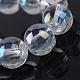 Electroplate Glass Beads Strands EGLA-Q062-10mm-A09-4