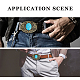 Gorgecraft boutons en pierre turquoise 90 × 66 mm boucles de ceinture hommes cowboy occidental américain éléments indiens boucle de ceinture turquoise vintage ovale avec fleur pour ceinture homme PALLOY-WH0104-06AB-7