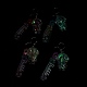Leuchtender Spaceman-Schlüsselanhänger aus Acryl KEYC-D019-02G-4