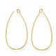 Brass Earring Hooks KK-T038-138G-1