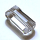 Abalorios de cristal austriaco de imitación SWAR-F081-8x14mm-01-1
