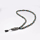 Colliers avec perles en agate tibétaine naturelle à bijoux bouddhistes NJEW-F131-33-2