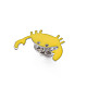Adorable broche en émail de crabe JEWB-S012-004P-NF-3